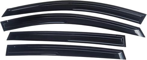 Window Visors Compatible with 2013-2018 Toyota RAV4, Full Black Mugen Style Rain Deflectors, Side Sun Shields, Exterior Vent Visors, 4PCS Tape-On in Saudi Arabia