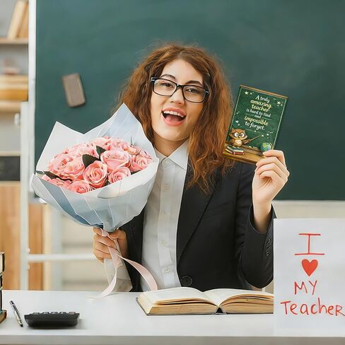 Teacher Appreciation Cards with Envelopes - 12 Pack Thank You Teacher Cards, Cute Thank You Notes from Students, Teachers Appreciation Gift Cards for Teacher's Day, End of Year Gifts in Saudi Arabia