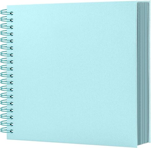 7x7 Inch DIY Scrapbook Album, Hardcover Kraft Paper Memory Book, 40 Pages (20 Sheets) Photo Album for 4x6 Pictures, Ideal for Family, Wedding, Christmas, Anniversary & Travel Memories in Saudi Arabia