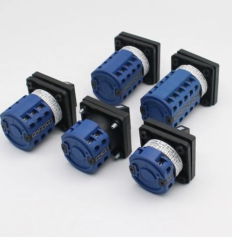 LW26-25 Cam Switch ON-Off 2/3/4/5/6/7/8 Positions 25A DIY Rotary Changeover 4/8/32/48 Terminals Screws Silver LW26 LW28(1-0-2,1P 4 terminals) in Saudi Arabia
