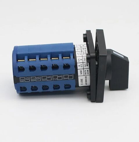 LW26-25 Cam Switch ON-Off 2/3/4/5/6/7/8 Positions 25A DIY Rotary Changeover 4/8/32/48 Terminals Screws Silver LW26 LW28(ON-Off,2P-8 terminals) in Saudi Arabia