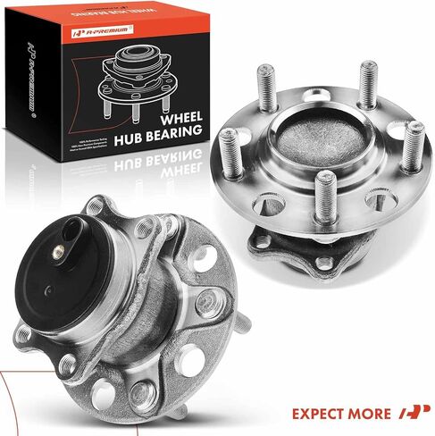 A-Premium 2 x Rear Wheel Bearing and Hub Assembly with 5-Lug Compatible with Mitsubishi Lancer 2008-2009, FWD Only in Kuwait