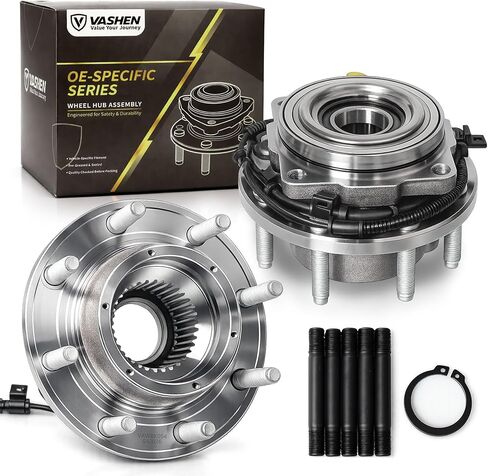 Pair 515081 Front Wheel Bearing Wheel Hub, Fit for Ford F250 F350 Super Duty 2005 2006 2007 2008 2009 2010 4WD & SRW 8-Lugs w/ABS in Saudi Arabia