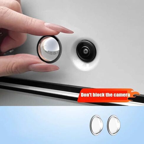2 Pack EV Camera Lens Guard Front and Rear Car Camera Lens Protector Anti-Scratch Protective Cover for Tesla Cybertruck Model Y Juniper Model S Model 3 Electric Vehicle Continuous Autopilot in Saudi Arabia