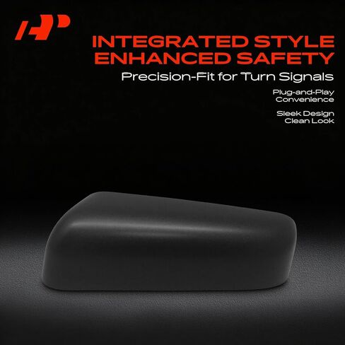 A-Premium Driver Side Rearview Mirror Cover Cap - Compatible with Ford F-150 F150 2009-2014 - Textured Black in Kuwait