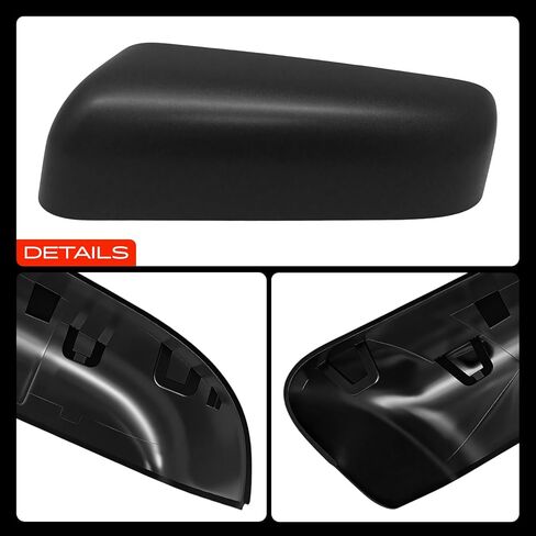 A-Premium Driver Side Rearview Mirror Cover Cap - Compatible with Ford F-150 F150 2009-2014 - Textured Black in Kuwait