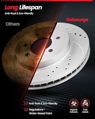 Brake Pads and Rotors Kit Rear Brake Kit Compatible with 2001-2006 Chevy Silverado 1500, 2000-2006 Tahoe, Automotive Replacement Brake Kits 55067 D834-7707 Geomet Brakes and Rotors in Kuwait