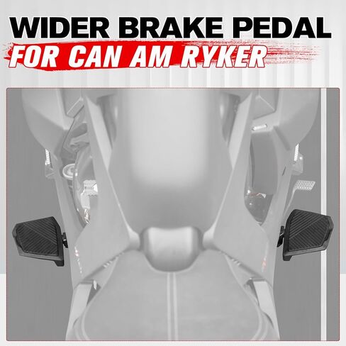 A & UTV PRO Extended Larger Footrest Pedal for Can-Am Ryker All Models, Wider Design Brake Foot Rest Peg Broaden Driver Board Footboards Accessories, 2PCS in Kuwait