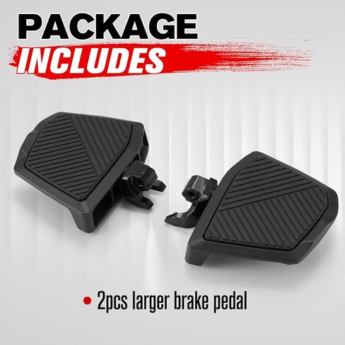 A & UTV PRO Extended Larger Footrest Pedal for Can-Am Ryker All Models, Wider Design Brake Foot Rest Peg Broaden Driver Board Footboards Accessories, 2PCS in Kuwait
