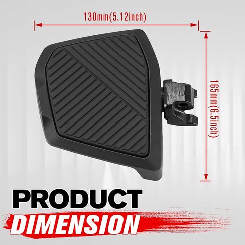 A & UTV PRO Extended Larger Footrest Pedal for Can-Am Ryker All Models, Wider Design Brake Foot Rest Peg Broaden Driver Board Footboards Accessories, 2PCS in Kuwait