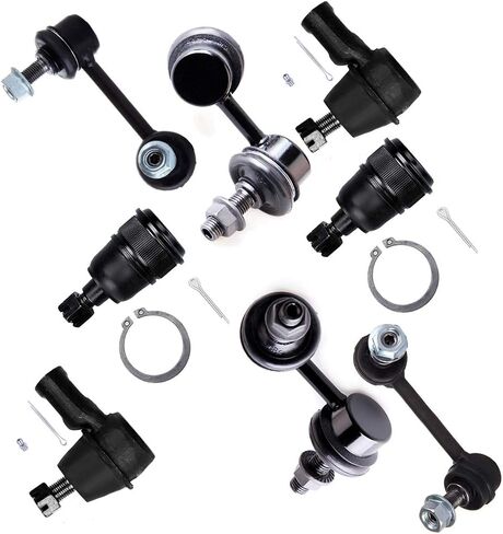 8pc Set Suspension Kit Outer Tie Rod End Front Sway Bar Link Rear Sway Bar Link Lower Ball Joint Replacement for Honda Element in Kuwait
