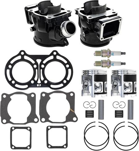 مجموعة حشيات المكبس ذات الأسطوانة الكبيرة من NICHE لـ Yamaha Banshee 350 YFZ350 3GG-11351-02-00 2GU-11181-00-00 (66.5 مم) in Kuwait