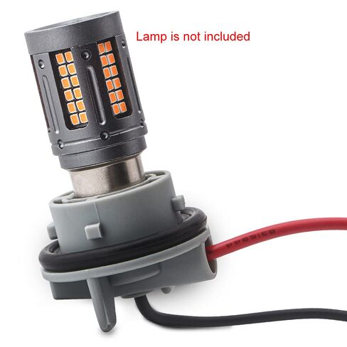YM E-Bright Stradard 1156 BA15S P21W حامل مقبس لمبة LED، محول مقبس للفرامل/إشارة الانعطاف/مصابيح الإضاءة الخلفية، مقابس تسخير سلكية مسبقًا (حزمة من 2) in Kuwait
