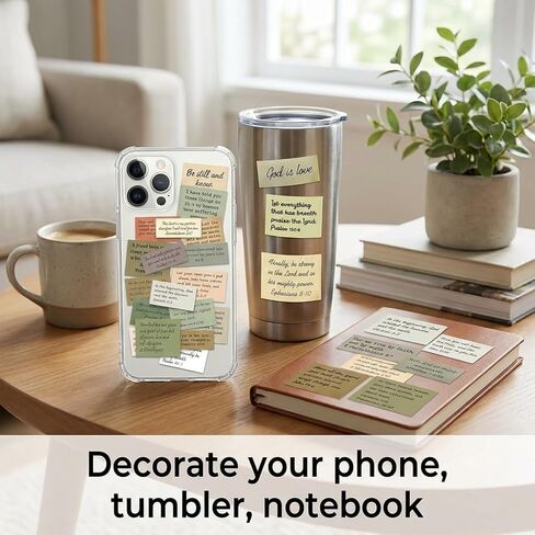 120pcs Bible Verse Stickers, 50 Unique Repeated Designs Vintage Typewriter Inspirational Decals, Christian Scripture Stickers for Bible Study Scrapbooking Water Bottle Laptop in Saudi Arabia