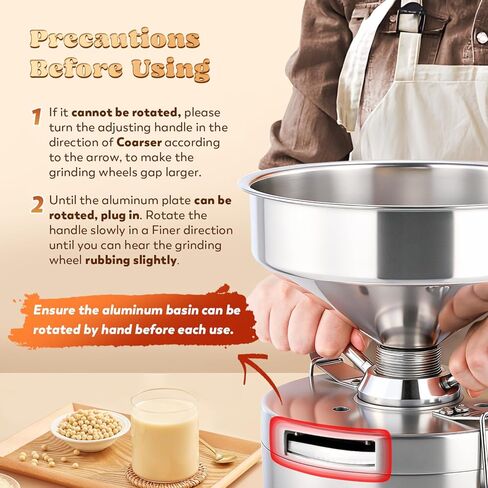 Moongiantgo Commercial Soy Milk Maker, Large Stainless Steel Soybean Milk Maker for Soymilk, Tofu, Efficient Automatic Nut Milk Maker 25KG/H, for Restaurant Business, 110V in Kuwait