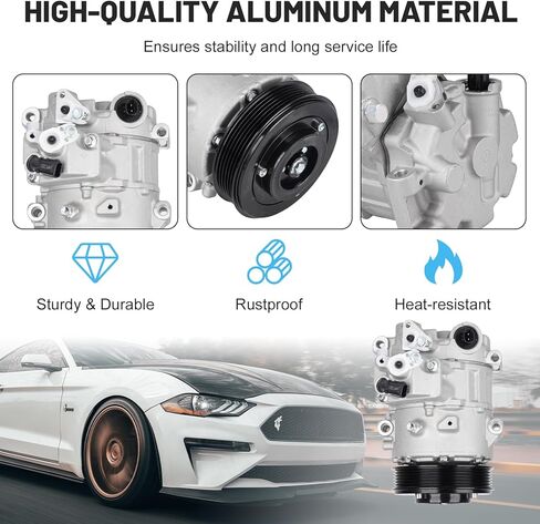 ILONPA New AC Air Conditioning Compressor with Clutch and Component Kit for Toyota Camry L4 2012 2013 2014 2015 2016 2017 2.5L (NOT for Hybrid Models), for Toyota RAV4 2.5L 2009-2012, for KT4686 in Kuwait