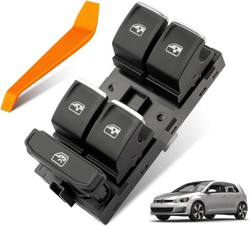 Master Power Window Switch Fits for VW Volkswagen Golf GTI MK7 2014-2017, Front Driver Side Control Windows, Replaces 5GG959857A, 5G0959857C, 5G0959857E in Saudi Arabia