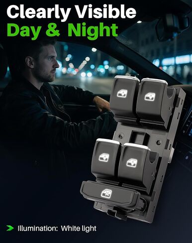 Master Power Window Switch Fits for VW Volkswagen Golf GTI MK7 2014-2017, Front Driver Side Control Windows, Replaces 5GG959857A, 5G0959857C, 5G0959857E in Saudi Arabia