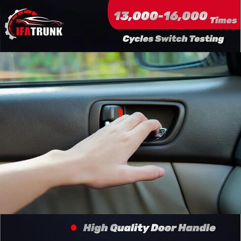 مقبض الباب الداخلي الأمامي والخلفي الأيسر للسائق الأيمن لسيارة Toyota Sequoia 2001-2007، Toyota Tundra (Crew Cab فقط) 2004-2006، Toyota Avalon 2000-2004، استبدال OE 692050C030B1، 692060C030B1، رمادي in Kuwait