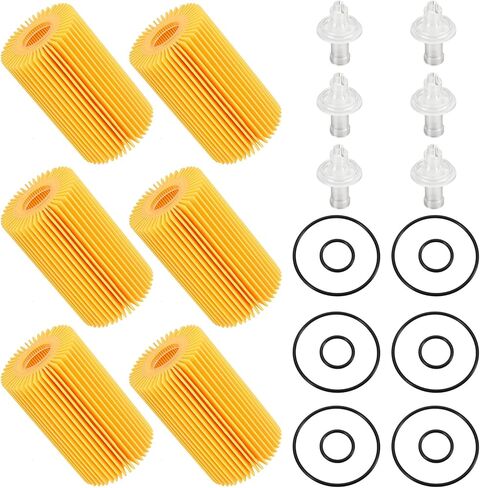 04152-38020 Engine Oil Filter Kit Compatible with Toyota Tundra 2007-2021 Sequoia 2008-2022 Land Cruiser 2013-2021 compatible with Lexus LX570 Base 2008-2014 5.7L V8 Replace 04152-YZZA4 04152-51010 in Saudi Arabia