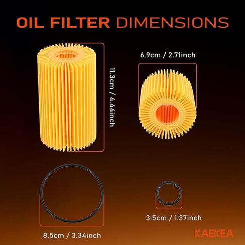 04152-38020 Engine Oil Filter Kit Compatible with Toyota Tundra 2007-2021 Sequoia 2008-2022 Land Cruiser 2013-2021 compatible with Lexus LX570 Base 2008-2014 5.7L V8 Replace 04152-YZZA4 04152-51010 in Saudi Arabia