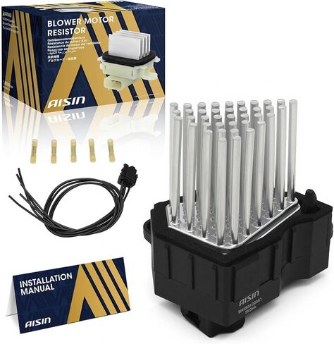 AISIN AFTERMARKET BMRBM-00081 HVAC Blower Motor Resistor Kit - Compatible with BMW 320i, 323i, 325i, 328i, 330i, 323Ci, 325Ci, 325xi, 328Ci, 330Ci, 330xi, M3, 525i, 528i, 530i, 540i, M5, X3, X5 in Kuwait