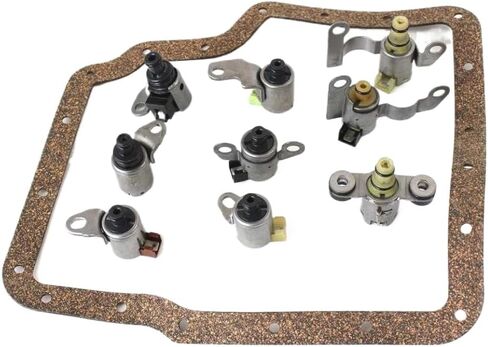 Transmission Shift Solenoid Gearbox Kit 9pcs JF506E 09A 5F31 For 5 Speed FWD AWD N281 N282 N283 Compatible With in Saudi Arabia