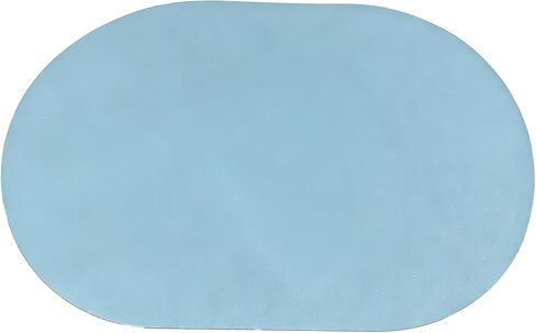 Leather Mouse Mat Desk Pad - Computer Mouse Pad Sleek Solid Design Mousepad Waterproof Perfect for Home Offices, Laptops Blue in Kuwait