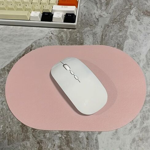 Leather Mouse Mat Desk Pad - Computer Mouse Pad Sleek Solid Design Mousepad Waterproof Perfect for Home Offices, Laptops Blue in Kuwait