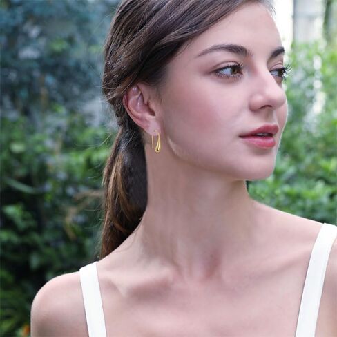 Silver Simple Water Drop Earrings for Women Teen Girls Small Sterling Sliver Plated Classic Dangle Hoop Earring Thread Drop Earrings Fashion Costume Jewelry in Saudi Arabia