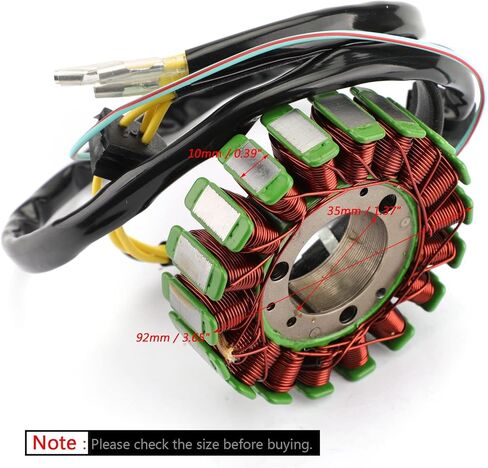 ملف الجزء الثابت من بروس آند شارك المولد المغناطيسي 18 أقطاب مناسب لهوندا XR 250 L XR250L 1991-1996 in Kuwait