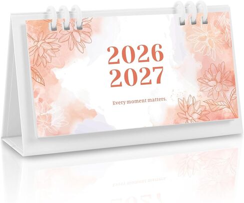 تقويم مكتب صغير 2024-2025، تقويم مكتبي شهري وردي - يمتد من سبتمبر 2024 حتى يونيو 2026، 6.8 بوصة × 3.7 بوصة، تقويم صغير قابل للطي 2025 للمنزل والمدرسة واللوازم المكتبية in Kuwait