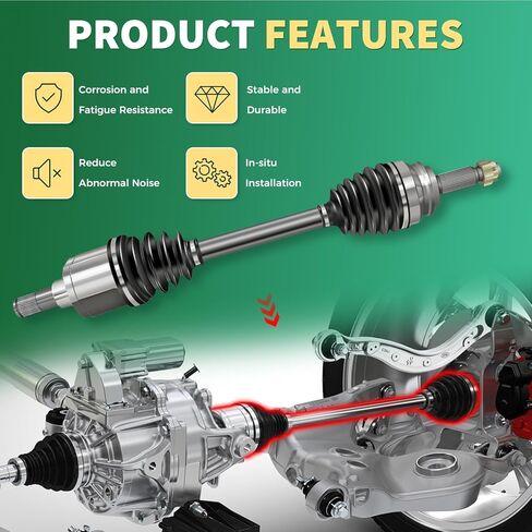 2PCS NCV66064 CV Axle Rear Compatible with Sbu Forester 2014 2015 2016 2017 2018 & 2013 2014 2015 XV Crosstrek Auto CVT Trans, A Pair Rear LH RH CV axles Joint Shaft Assembly in Kuwait