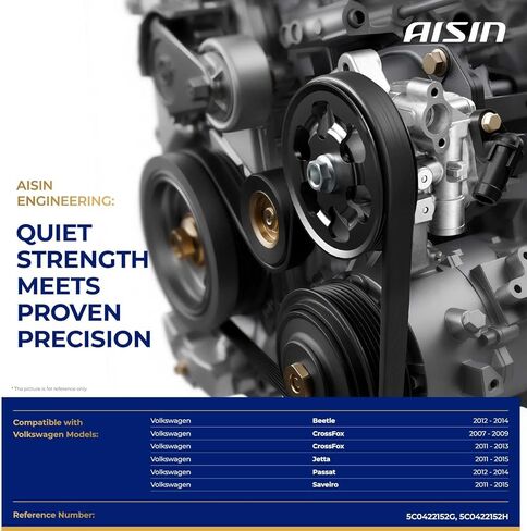 AISIN AFTERMARKET PSPVG-00677 Power Steering Pump - Compatible with Volkswagen Jetta 2011-2015, Passat Beetle 2012-2014, CrossFox 2007-2009 2011-2013, Saveiro 2011-2015 - 1.6L 1.8L 2.0L 2.5L in Kuwait