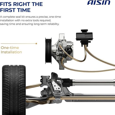 AISIN AFTERMARKET PSPVG-00677 Power Steering Pump - Compatible with Volkswagen Jetta 2011-2015, Passat Beetle 2012-2014, CrossFox 2007-2009 2011-2013, Saveiro 2011-2015 - 1.6L 1.8L 2.0L 2.5L in Kuwait
