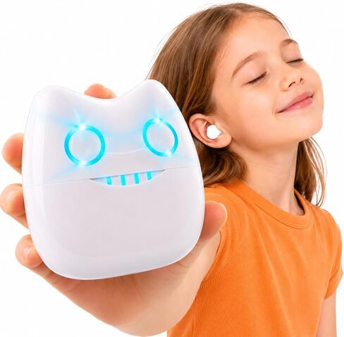 Kids Wireless Earbuds Cute Cartoon Bluetooth in-Ear Headphones Stereo Headphones Microphone Noise Canceling Touch Control 30 Hours Playtime, Suitable as Various (Little Devil) in Kuwait