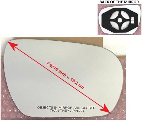 New Heated Convex Mirror Glass with Back Plate for 2013-2018 Hyundai Santa Fe SPORT Passenger Side View Right RH in Kuwait