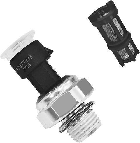 12677836 Oil Pressure Sensor Sending Unit with Filter D1846A, Engine Oil Pressure Switch Compatible with Chevy Silverado Tahoe Suburban Avalanche Trailblazer GMC Sierra Yukon Cadillac Escalade in Saudi Arabia