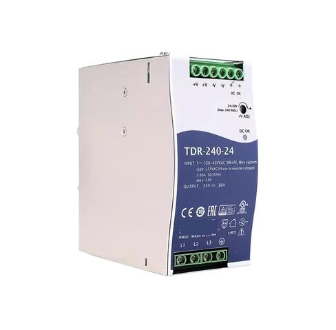 1pcs Power Supply TDR-240 TDR-240-24 24V TDR-240-48 48V 240W Three Phase Industrial DIN Rail with PFC Function(TDR-240-24) in Saudi Arabia
