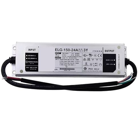 1pcs ELG-150 150W Single Output Adjustable Switching Power Supply 12/24/36/42/48/54V Waterproof LED Driver IP67(ELG-150-48-3Y 48V) in Saudi Arabia
