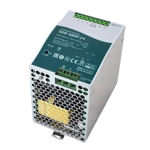 1pcs SDR-480P-24 24V 20A Single Output Industrial DIN Rail with PFC and Parallel Switching Power Supply in Saudi Arabia