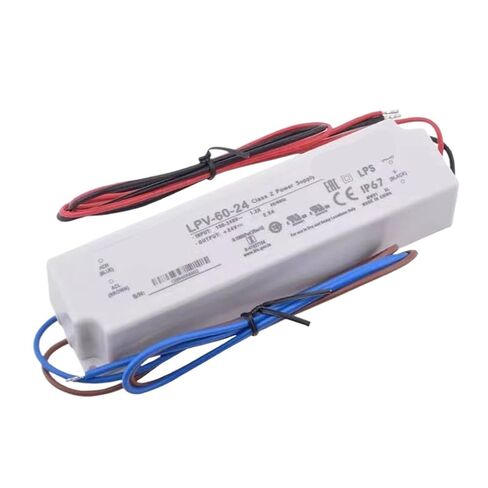 1pcs LPV-60-24 24V 2.5A 60w Single Output Switching Power Supply Waterproof Led Driver in Saudi Arabia