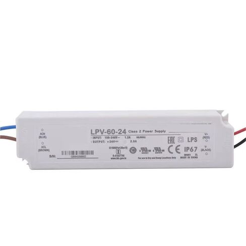 1pcs LPV-60-24 24V 2.5A 60w Single Output Switching Power Supply Waterproof Led Driver in Saudi Arabia