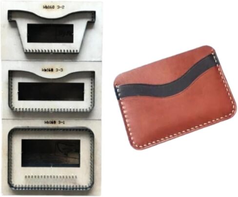 YJIUYUANQ Leather Cutter Punching Tool Embossing Template, 105x75mm Card Holder Punch Cutting Die in Saudi Arabia