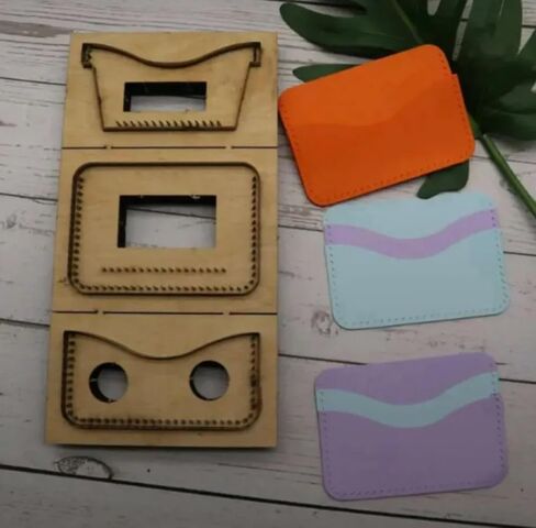 YJIUYUANQ Leather Cutter Punching Tool Embossing Template, 105x75mm Card Holder Punch Cutting Die in Saudi Arabia