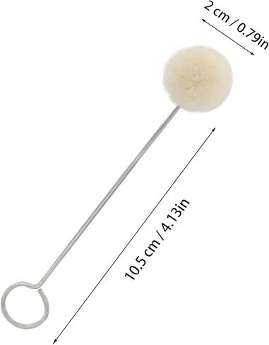 25 Pack Wool Daubers for Leather Dye, Wool Ball Applicators with Metal Handles, Leather Dye Applicator Tool for Edge Paint, Stain, Glue and DIY Craft Projects in Saudi Arabia