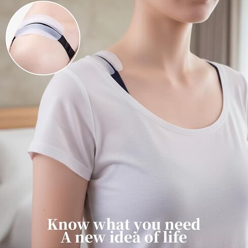 Bra Strap Cushion, Anti Slip Shoulder Pads for Women, Shoulder Pads for Women, Elastic Strap Bra Strap Holder, 18-Piece Set in Black Nude White with Solid and Breathable Designs in Saudi Arabia