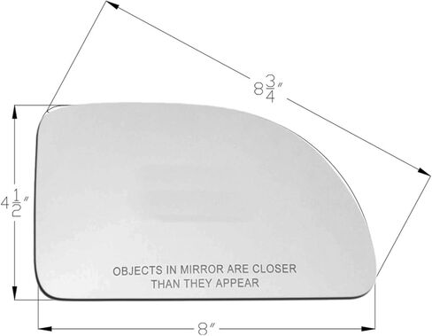 APA Replacement Mirror Glass Non-Heated for 05-09 Equinox 02-07 Vue 06-09 Torrent Passenger Right RH 22629356 GM1323673 in Kuwait