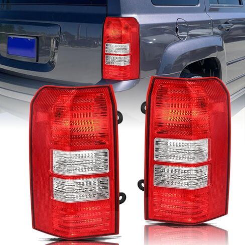 Aosky Tail Light Assembly Compatible with 2008-2017 Jeep Patriot Taillight with Brake Lamp and Reverse Bulb Left Driver Side in Saudi Arabia