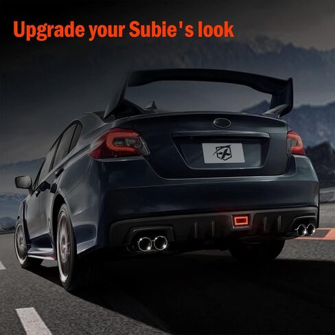 F1 Clear Lens LED Rear Fog Light Kit - Plug and Play Brake Light Compatible With 2015-2021 Subaru WRX STI Red Bar - Functions as Tail Lamp & Brake Lamp in Kuwait